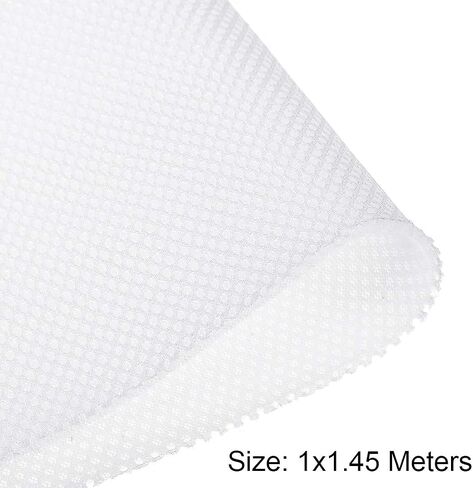uxcell White Speaker Mesh Grill Stereo Fabric Dustproof 1x1.45M 40 x 57 inch in Saudi Arabia