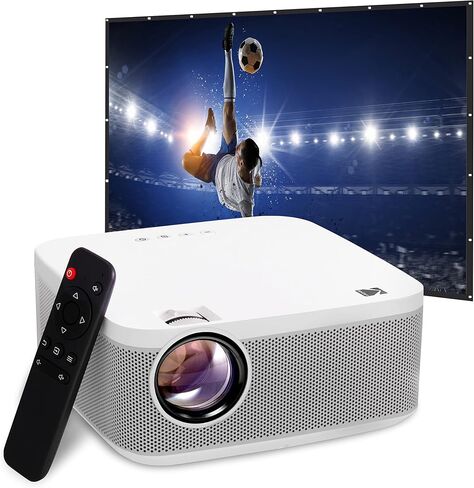 KODAK FLIK X10 Full HD Multimedia Projector | Mini Portable Compact Home Theater System with Remote Control, Native 1080p Video Projection & HDMI Cable | Watch Movies from iPhone, Laptop, Roku & More in Kuwait