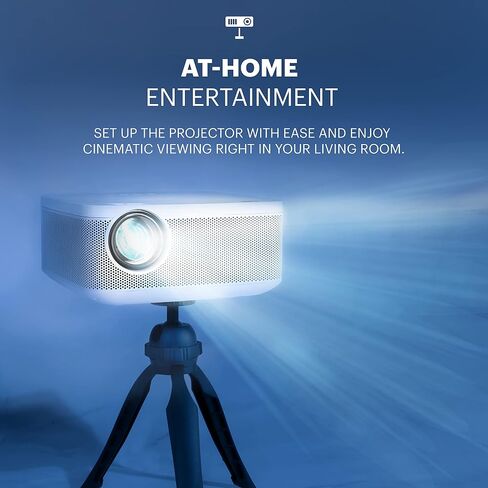 KODAK FLIK X10 Full HD Multimedia Projector | Mini Portable Compact Home Theater System with Remote Control, Native 1080p Video Projection & HDMI Cable | Watch Movies from iPhone, Laptop, Roku & More in Kuwait