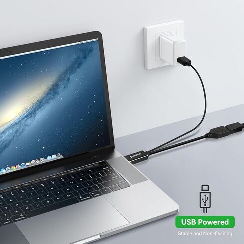 محول ELUTENG HDMI إلى DisplayPort 4K@60 هرتز HDMI ذكر إلى DP أنثى محول كابل 3 في 1 مع طاقة USB A متوافقة مع الكمبيوتر والشاشة وPS4 وXbox in Kuwait