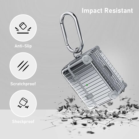 KOREDA Compatible with AirPods 3 2021 3rd Generation Case, Cute Funny Suitcase Design Protective Hard Case for AirPods 3, Not Compatible with AirPods Pro 3 2025 and AirPods 4 2024 in Kuwait