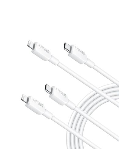 Anker 310 USB-C to Lightning Cable(White, 6ft), MFi Certified, Fast Charging Cable for iPhone 14 Plus 14 14 Pro Max 13 13 Pro 12 11 X XS XR (Charger Not Included) in Kuwait