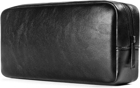 Electronics Organizer, Premium Electronic Accessory Storage Bag Organizer PU Leather Durable Protective Case Pouch for Charger Adapter, Mouse, Cables, Home, Office, Business, Travel and Cosmetics Kits in Saudi Arabia