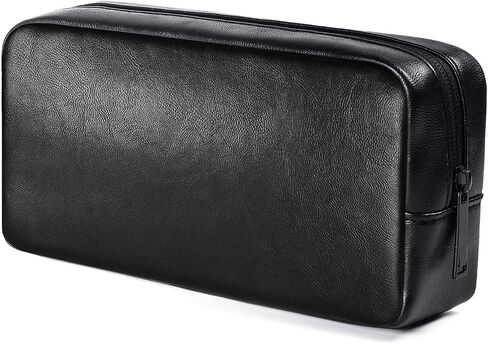 Electronics Organizer, Premium Electronic Accessory Storage Bag Organizer PU Leather Durable Protective Case Pouch for Charger Adapter, Mouse, Cables, Home, Office, Business, Travel and Cosmetics Kits in Saudi Arabia