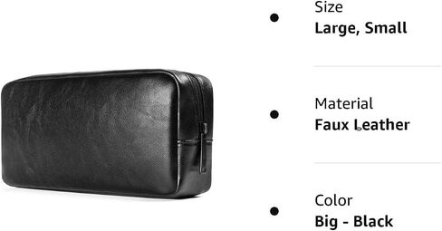 Electronics Organizer, Premium Electronic Accessory Storage Bag Organizer PU Leather Durable Protective Case Pouch for Charger Adapter, Mouse, Cables, Home, Office, Business, Travel and Cosmetics Kits in Saudi Arabia