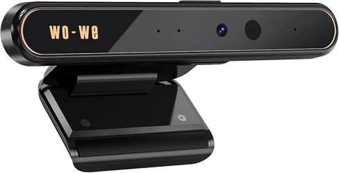 كاميرا ويب wowe Windows Hello للتعرف على الوجه 1080 بكسل لتسجيل الدخول الفوري مع نظام التشغيل Windows 10، ومكافحة القرصنة مع مفتاح الخصوصية، وكاميرا ويب تعمل بالأشعة تحت الحمراء للأعمال مع ميكروفونات مزدوجة تستخدم للمؤتمرات عبر الإنترنت in Kuwait