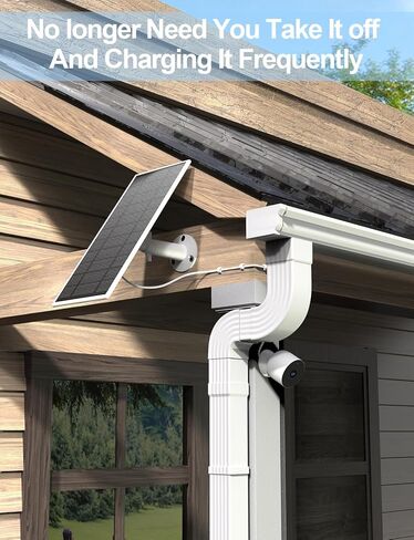 شاحن لوحة شمسية لكاميرا جوجل نيست الخارجية والداخلية (اصدار البطارية)، لوحة شمسية 5 فولت 5 واط مع كيبل شحن سريع 13.1 قدم، طاقة شمسية مقاومة للماء IP65 لجوجل نيست in Kuwait