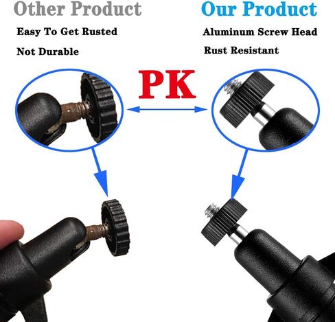 حامل كاميرا معدني قابل للتعديل للاستخدام في الأماكن المغلقة/المفتوحة من سبيكة الألومنيوم من أجل Arlo، Arlo Pro 2، كاميرا Arlo Ultra للمراقبة (4 حزم، أسود) in Kuwait