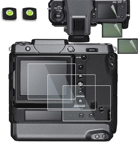 ديبوس واقي شاشة LCD زجاجي + واقي شاشة علوي للحيوانات الاليفة متوافق مع كاميرا فوجي فيلم GFX 100 100S GFX100 GFX100S مقاوم للخدش من الزجاج المقوى (3 قطع) in Saudi Arabia