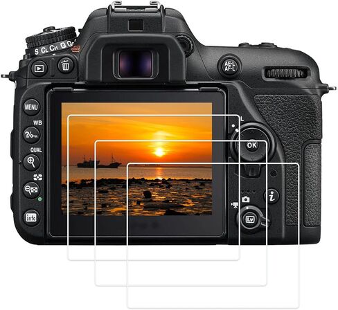واقي شاشة LCD من الزجاج المقوى PCTC متوافق مع كاميرا DSLR نيكون D7500 غطاء واقي (3 حزم) in Kuwait