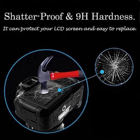 واقي شاشة LCD من الزجاج المقوى PCTC متوافق مع كاميرا DSLR نيكون D7500 غطاء واقي (3 حزم) in Kuwait