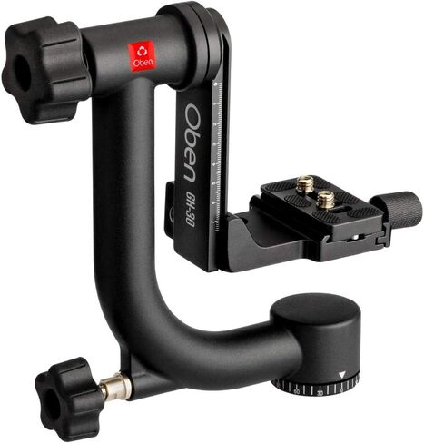 Oben GH-30 Gimbal Head with Arca-Type Quick Release Plate - Heavy-Duty 360-Degree Panoramic DSLR Camera Gimbal Tripod Head - Rugged Gimbal for DSLR Cameras Up to 44 lbs in Saudi Arabia