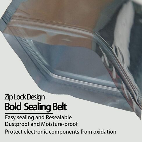 Antistatic Bags, 30pcs 3 Sizes Mixed ESD Shielding Bag with Labels | Used for Hard drive HDD SSD,Anti Static Bag for Varieties of Electronic Device in Kuwait