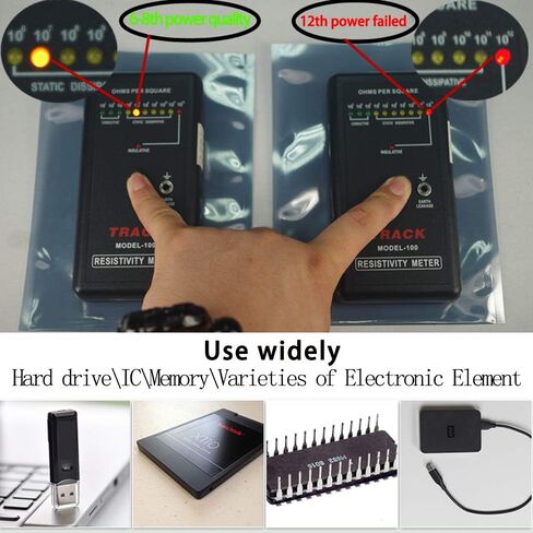Antistatic Bags, 30pcs 3 Sizes Mixed ESD Shielding Bag with Labels | Used for Hard drive HDD SSD,Anti Static Bag for Varieties of Electronic Device in Kuwait