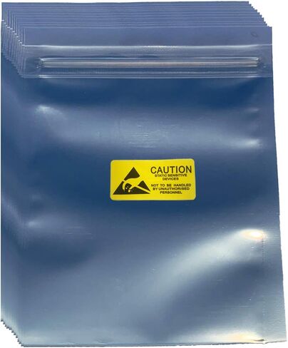 Antistatic Bags, 30pcs 3 Sizes Mixed ESD Shielding Bag with Labels | Used for Hard drive HDD SSD,Anti Static Bag for Varieties of Electronic Device in Kuwait