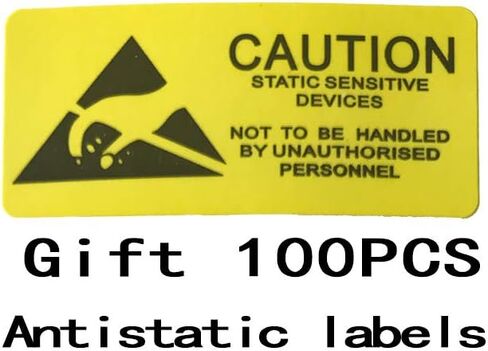 Antistatic Bags, 30pcs 3 Sizes Mixed ESD Shielding Bag with Labels | Used for Hard drive HDD SSD,Anti Static Bag for Varieties of Electronic Device in Kuwait