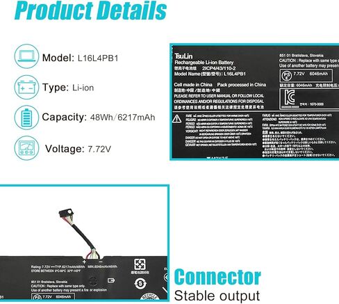 استبدال بطارية L16L4PB1 L16C4PB1 لجهاز Lenovo Yoga 720-13IKB 81C3 80X6، Yoga 730-13IKB 81C3، Yoga 730-13IWL 81JR 13 بوصة L16M4PB1 5B10M52739 5B10M52738 5B10M52740 5B 10Q38238 5B10Q38237 in Kuwait