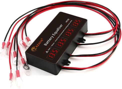 Mazava HC02 LED أنبوب عرض معادل البطارية منظم الجهد 4 قطع بطاريات موازن نشط 4S متصل في سلسلة لنظام بطارية 48 فولت، نظام الطاقة الشمسية، إطالة عمر البطارية in Kuwait