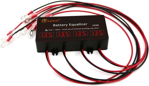 Mazava HC02 LED أنبوب عرض معادل البطارية منظم الجهد 4 قطع بطاريات موازن نشط 4S متصل في سلسلة لنظام بطارية 48 فولت، نظام الطاقة الشمسية، إطالة عمر البطارية in Kuwait