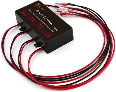 Mazava HC02 LED أنبوب عرض معادل البطارية منظم الجهد 4 قطع بطاريات موازن نشط 4S متصل في سلسلة لنظام بطارية 48 فولت، نظام الطاقة الشمسية، إطالة عمر البطارية in Kuwait