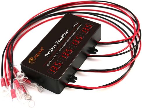 Mazava HC02 LED أنبوب عرض معادل البطارية منظم الجهد 4 قطع بطاريات موازن نشط 4S متصل في سلسلة لنظام بطارية 48 فولت، نظام الطاقة الشمسية، إطالة عمر البطارية in Kuwait