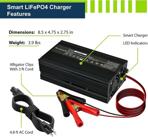 ExpertPower 24V 5A Smart Electric Scooter Charger for Lithium LiFePO4 Rechargeable Batteries | XLR Male/Inline Female | Go-Go Elite Traveller, Jazzy Power Chair, Pride Mobility Shopride, Schwinn in Saudi Arabia