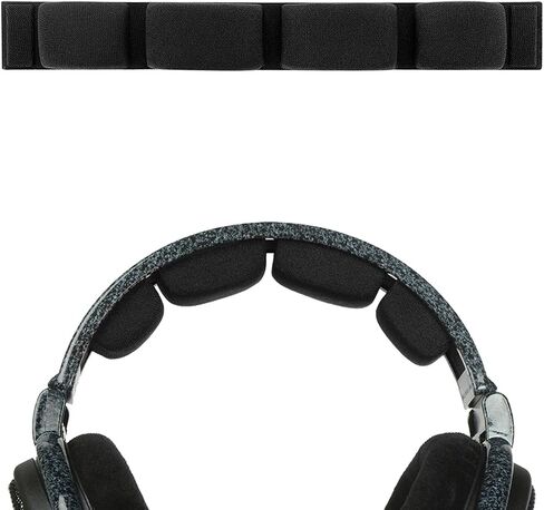 Geekria Mesh Fabric Headband Pad Compatible with Sennheiser HD600, HD580, HD650, HD660 S, Headphones Replacement Band, Headset Head Cushion Cover Repair Part (Black) in Saudi Arabia
