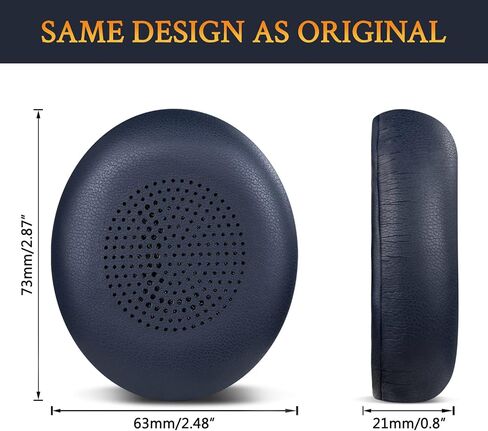 SOULWIT Ear Cushions for Jabra Evolve2 65, Elite 45h - Black | Earpads for Evolve2 65(UC/MS), Evolve2 40(UC/MS/USB), Elite 45h On-ear Headphones in Kuwait