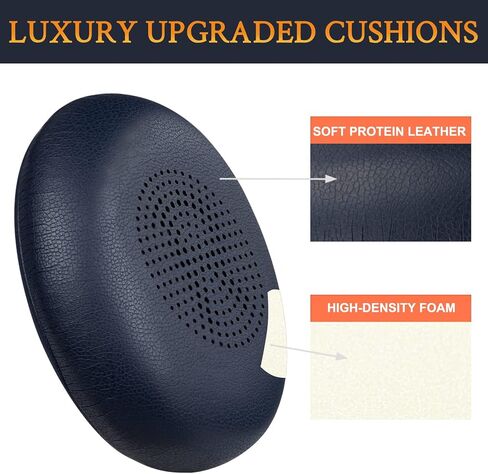 SOULWIT Ear Cushions for Jabra Evolve2 65, Elite 45h - Black | Earpads for Evolve2 65(UC/MS), Evolve2 40(UC/MS/USB), Elite 45h On-ear Headphones in Kuwait