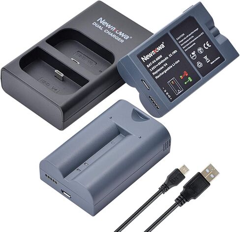 بطارية بديلة من Newmowa (عبوتان) ومجموعة شاحن USB مزدوج لجرس باب الفيديو Ring 2، وكاميرا Ring Door View، وكاميرا Ring Spotlight، وكاميرا Ring Stick Up Cam (ترقية) in Kuwait