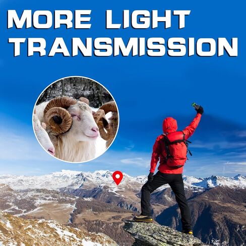 ENVYSOOP 80x100 Monoculars for Adults High Powered, HD Monocular Telescope with Smartphone Adapter & Tripod, BAK-4 Prism Compact Monocular for Bird Watching Wildlife Hunting Hiking Camping - Black in Kuwait