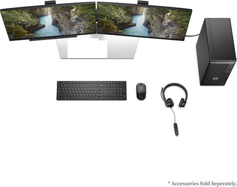 كمبيوتر سطح المكتب طراز OptiPlex 5000 من Dell، الجيل الثاني عشر من Intel Core i5-12500، ذاكرة الوصول العشوائي 16 جيجابايت، 512 جيجابايت PCIe SSD، DVD، RJ-45، DP، واي فاي، لوحة مفاتيح سلكية وماوس، Windows 11 Pro، أسود in Kuwait