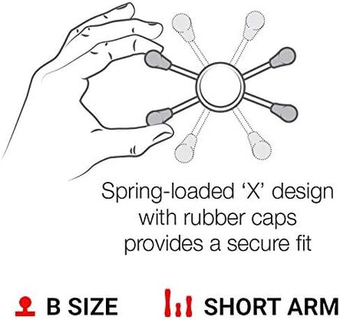 حامل هاتف كبير X-Grip من ذاكرة الوصول العشوائي مع قاعدة مقود على شكل حرف U RAM-B-149Z-A-UN10U مع ذراع قصير للدراجات النارية، ATV/UTV، الدراجة in Kuwait