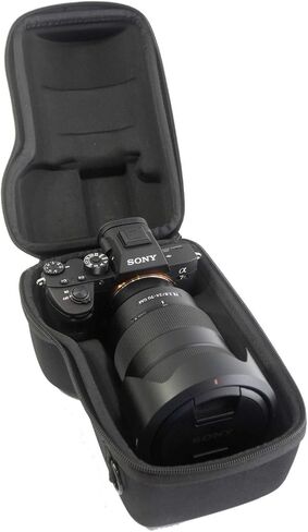 حافظة GOSCOPE ALPHA PRO - حافظة صلبة متوافقة مع SONY A7S II، A7R II، A7 III، A7R III، A7R IV، a7S III، A9، A9II، A1 (Alpha 1) - تناسب هيكل الكاميرا مع أحجام العدسات من 10 مم إلى 136 مم - تناسب عدسة الكاميرا in Kuwait