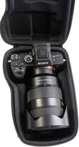 حافظة GOSCOPE ALPHA PRO - حافظة صلبة متوافقة مع SONY A7S II، A7R II، A7 III، A7R III، A7R IV، a7S III، A9، A9II، A1 (Alpha 1) - تناسب هيكل الكاميرا مع أحجام العدسات من 10 مم إلى 136 مم - تناسب عدسة الكاميرا in Kuwait