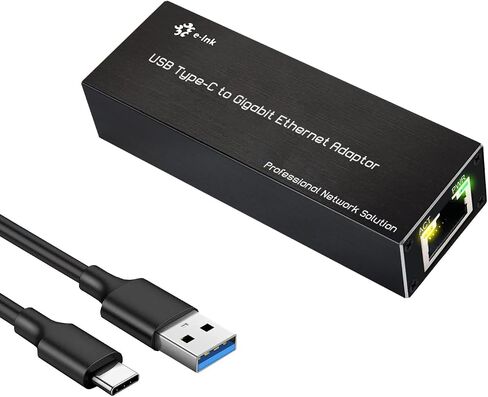 USB 3.0 to 2.5Gb Gigabits Ethernet NIC Network Adaptor, 10/100/1000M/2.5Gbps Type-C to RJ45 LAN Laptop Network Card Compatible with Windows Server/Windows/Linux in Kuwait
