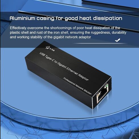 USB 3.0 to 2.5Gb Gigabits Ethernet NIC Network Adaptor, 10/100/1000M/2.5Gbps Type-C to RJ45 LAN Laptop Network Card Compatible with Windows Server/Windows/Linux in Kuwait