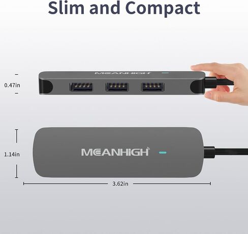 محور USB C متوسط ​​4 منافذ USB 3.0 لأجهزة الكمبيوتر المحمول USB 2.0 منفذ موسع متعدد الفاصل للكمبيوتر نوع C دونجل لأجهزة MacBook Mac Air iPad PC Flash Drive Mobile HDD in Kuwait