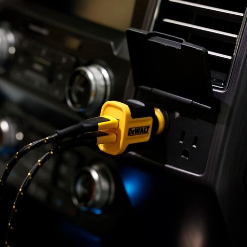 DEWALT 2-Port USB Car Charger — 24W Fast Charge Dual Port USB-A for iPhone 14 13 12 11 Pro Max X XR XS 8 Plus 6s iPad — Compatible with Samsung Galaxy S22 S21 S10 Plus S7 GPS in Saudi Arabia