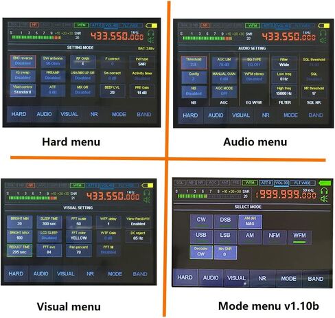 جهاز استقبال V4 1.10d Malachite SDR مطور 50 كيلو هرتز - 2000 ميجا هرتز 2 جيجا هرتز مسجل DSP HAM Malahit صوت جميل مع شاشة لمس 3.5 بوصة من سبائك الألومنيوم in Kuwait