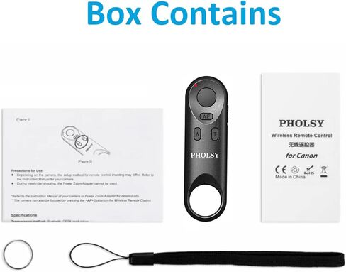 Wireless Bluetooth Camera Remote Shutter All-in-One for Canon Nikon Sony Cameras, Zoom Remote Control, HD Selfie Clicker for Photos and Videos, Wireless Remote Control for Smartphone Camera in Kuwait