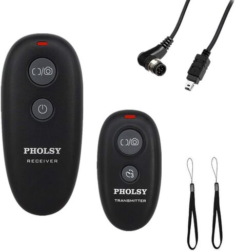 PHOLSY كاميرا مصراع لاسلكية للتحكم عن بعد لأوليمبوس E-M1، E-M5-II، E-M5، E-M10-II، PL8، PL7، EP-2؛ لباناسونيك S5، S1H، S1R، S1M، S1، G95، G91، G90، G9، FZ10002، G81، GH5، GH6، G95 in Kuwait