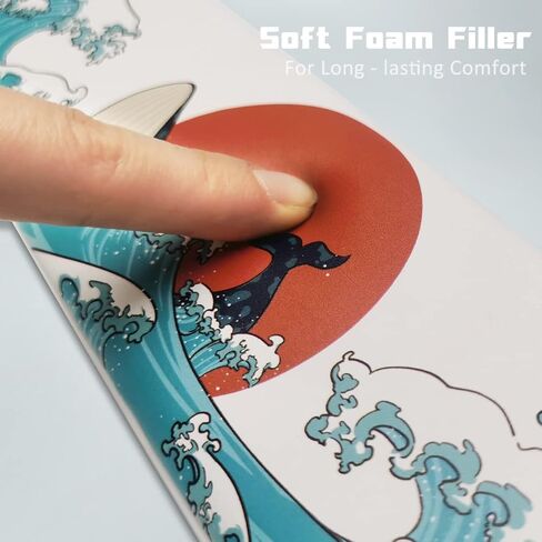 Keyboard Wrist Rest, COSTOM XVX Ergonomic Wrist Rests for Keyboard, Soft Memory Foam Wrist Support w/Anti-Slip Rubber Base, Support for Office Computer Desks, Laptops, Gaming, 87 Keys, Coral Sea Theme in Kuwait