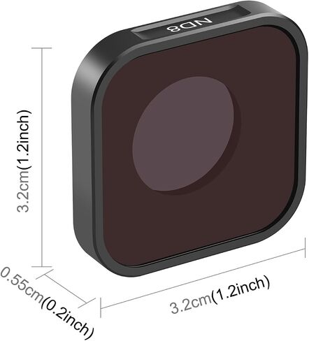 PULUZ ND16 Lens Filter Kit for GoPro Hero11 / Hero11 mini / HERO10 / HERO9 Black Neutral Density Lens Protector Standard Protective Lens for GoPro Accessory in Saudi Arabia