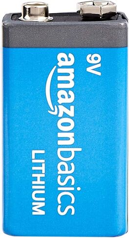 Amazon Basics 4 بطاريات ليثيوم عالية الأداء بقدرة 9 فولت، وعمر افتراضي يصل إلى 10 سنوات، وقوة تدوم طويلاً in Kuwait