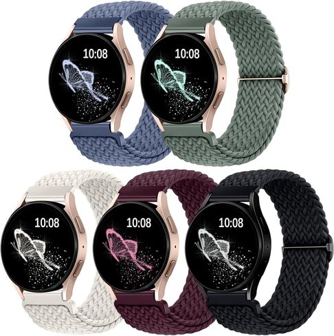 Getino 20mm Watch Bands Compatible with Samsung Galaxy Watch 6/5/4 Band 40mm 44mm, Galaxy Watch 6 Classic 43mm 47mm Bands, Galaxy Watch 5 Pro 45mm/ Watch 4 Classic 42mm 46mm/ Active 2 Sport Strap in Kuwait