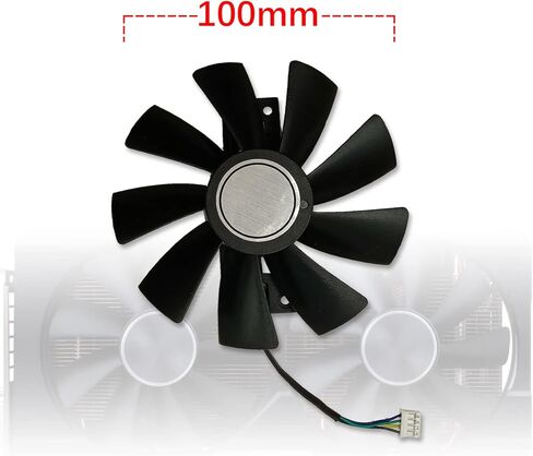Cavabien 100mm GAA8B2U/GAA8S2U 4Pin GPU Fan VGA Cooler Fans for Sapphire R9 380 380X 2g/4G D5 مروحة استبدال بطاقة الرسومات (مفردة) in Kuwait