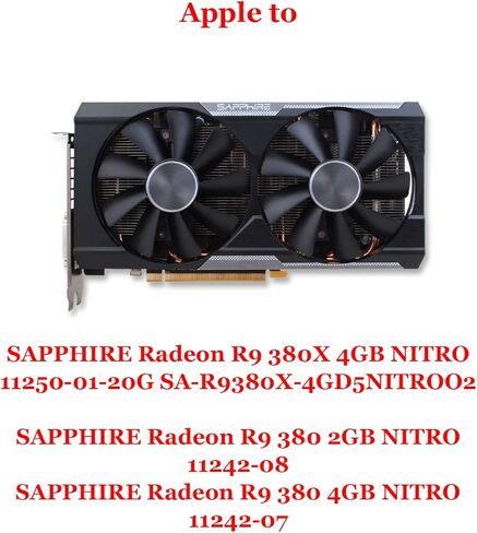 Cavabien 100mm GAA8B2U/GAA8S2U 4Pin GPU Fan VGA Cooler Fans for Sapphire R9 380 380X 2g/4G D5 مروحة استبدال بطاقة الرسومات (مفردة) in Kuwait
