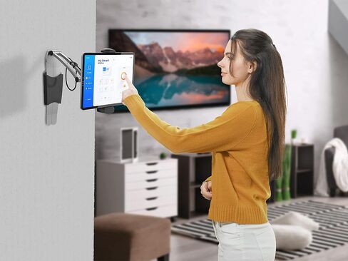 حامل تابلت 2 في 1 - حامل متعدد مرن CTA وحامل جدار مغناطيسي لمعظم أجهزة iPad 7th / 8th / 9th Gen 10.1 بوصة وغيرها من الأجهزة اللوحية 7-14 بوصة (PAD-MSKMSB) in Saudi Arabia