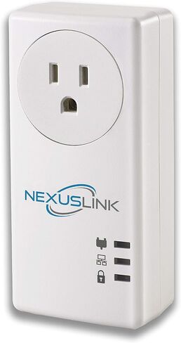 NexusLink Powerline G.hn Powerline Adapter | Pass-Through Outlet | 1200Mbps I Single Device (GPL-1200PT) in Kuwait